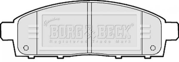 BORG & BECK Bremžu uzliku kompl., Disku bremzes BBP2054